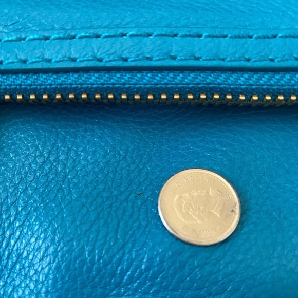 Marc by Marc Jacobs Turquoise Leather Magazine Clutch - Picture 3 of 14